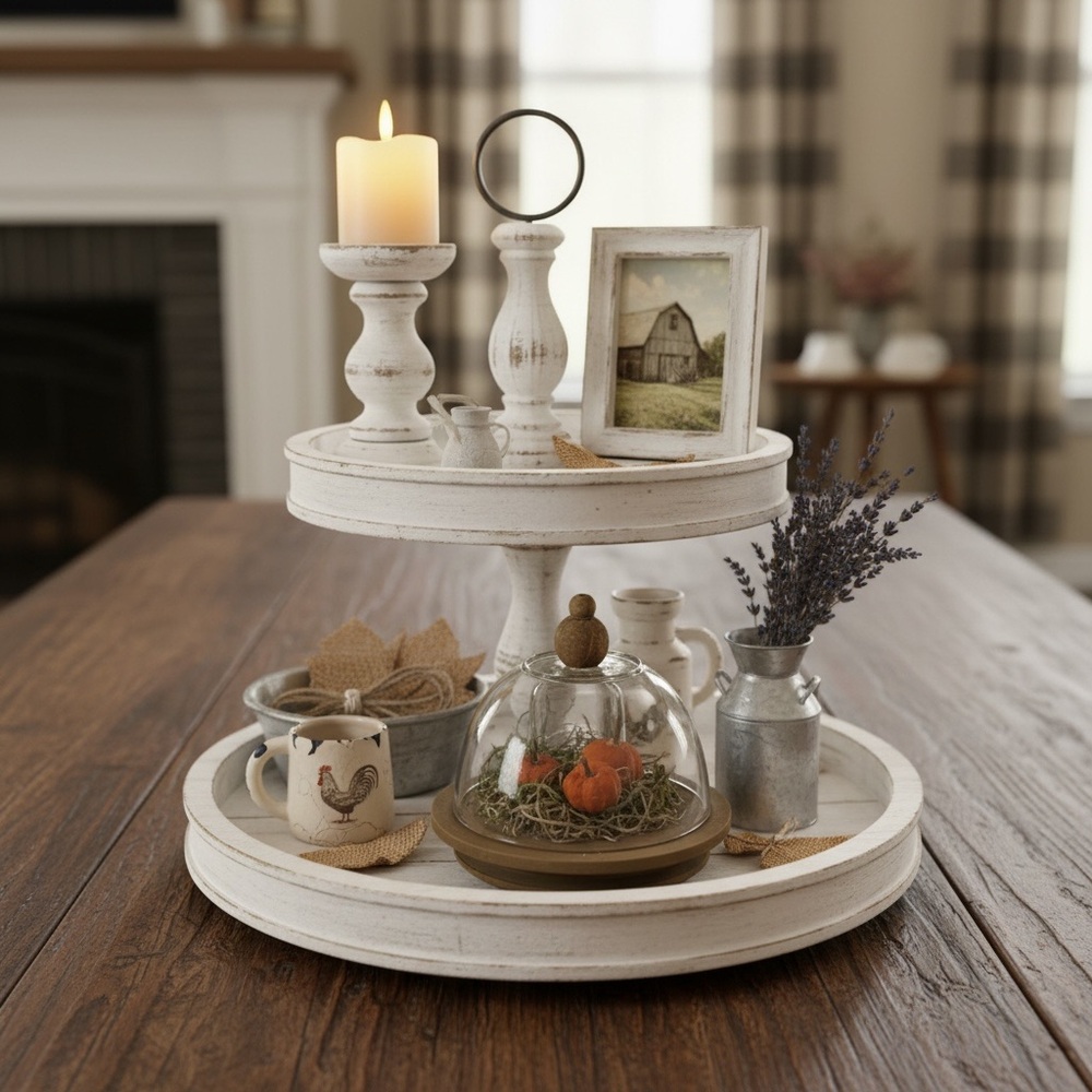 Mini.Handmade sesasonal figurine cloche Dome.